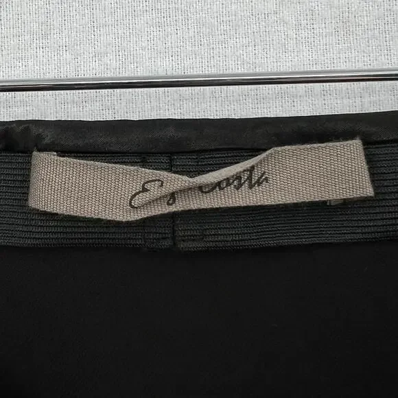 ENZA COSTA Satin Bias Cut Skirt Womens Small 1 Black Midi Pull on Slip Maxi NWOT - Picture 10 of 16